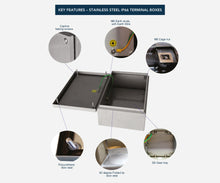 Load image into Gallery viewer, 316L Stainless Steel Terminal Box 400Hx200Wx120D - 1.2mm