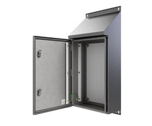 Load image into Gallery viewer, 30Deg Sloping Roof 316L Stainless Steel Enclosure 600Hx400Wx200D - 1.5mm