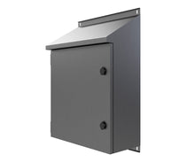 Load image into Gallery viewer, 30Deg Sloping Roof 316L Stainless Steel Enclosure 600Hx600Wx300D - 1.5mm