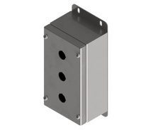 Load image into Gallery viewer, 316L Stainless Steel Pushbutton Station 220Hx120Wx90D (3 Hole)