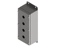 Load image into Gallery viewer, 316L Stainless Steel Pushbutton Station  280Hx120Wx90D (4 Hole)