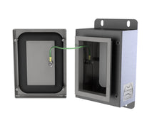 Load image into Gallery viewer, 316L Stainless Steel Pushbutton Station 160Hx120Wx90D (2 Hole) with Blank Lid
