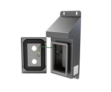 Load image into Gallery viewer, 316L SS Sloping Roof Pushbutton Station 160Hx120Wx90D (2 Hole)