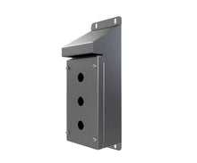 Load image into Gallery viewer, 316L SS Sloping Roof Pushbutton Station 220Hx120Wx90D (3 Hole)