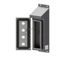 Load image into Gallery viewer, 316L SS Sloping Roof Pushbutton Station 280Hx120Wx90D (4 Hole)