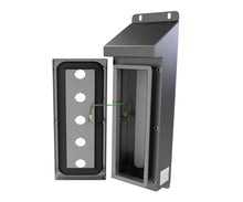 Load image into Gallery viewer, 316L SS Sloping Roof Pushbutton Station 320Hx120Wx90D (5 Hole)