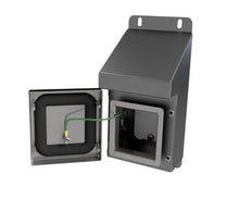 Load image into Gallery viewer, 316L SS Sloping Roof Pushbutton Station 120Hx120Wx90D (1 Hole) with Blank Lid