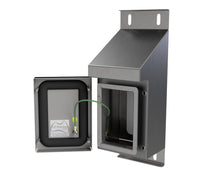 Load image into Gallery viewer, 316L SS Sloping Roof Pushbutton Station 160Hx120Wx90D (2 Hole) with Blank Lid