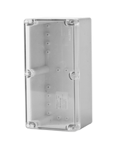 Load image into Gallery viewer, Polycarbonate Enclosure 240x120x100 Grey Base with Transparent Lid IP65