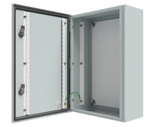 Load image into Gallery viewer, RAL7035 Powder Coated, Galvanised Aluminium Enclosure 600Hx600Wx300D - 2.5mm