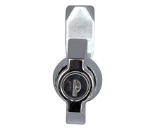 Load image into Gallery viewer, Chrome Key lockable wing handle, with 22mm Cam (92268 key)