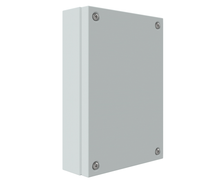 Load image into Gallery viewer, RAL7035 Powder Coated, GAL Mild Steel Terminal Box 400Hx200Wx80D - no nutserts