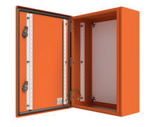 Load image into Gallery viewer, X15 Orange Powder Coated, Galvanised Mild Steel Enclosure 1200Hx800Wx300D - 1.5mm