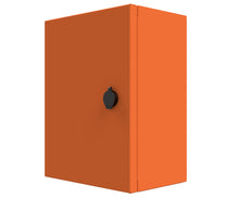 Load image into Gallery viewer, X15 Orange Powder Coated, Galvanised Mild Steel Enclosure 400Hx300Wx200D - 1.5mm