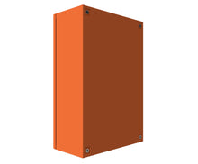 Load image into Gallery viewer, X15 Orange Powder Coated, Galvanised Mild Steel Enclosure 600Hx400Wx200D - 1.5mm