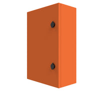 Load image into Gallery viewer, X15 Orange Powder Coated, Galvanised Mild Steel Enclosure 600Hx600Wx200D - 1.5mm