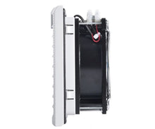 Load image into Gallery viewer, Filter with Fan  (148x148, with 124x124 cut-out), 24V DC with LED, 85m3/h, RAL7035, IP54