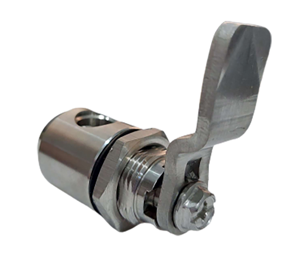 316 Stainless Steel Qtr Turn Padlockable Door Lock - 8mm Square Insert ...