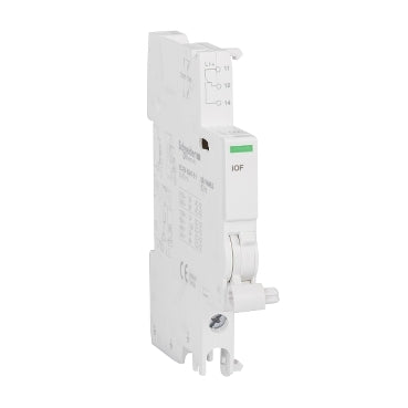 Schneider A9A26924 - Auxiliary contact, Acti9, iOF, 1 OC, AC/DC
