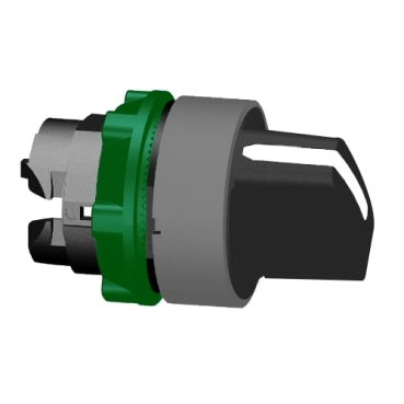 Schneider ZB5AD3C - Selector switch head, plastic, black, 22mm, 3 positions, stay put