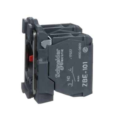 Schneider ZB5AZ105C - Two contact blocks with body/fixing collar, plastic, screw terminal 1NC + 1NO