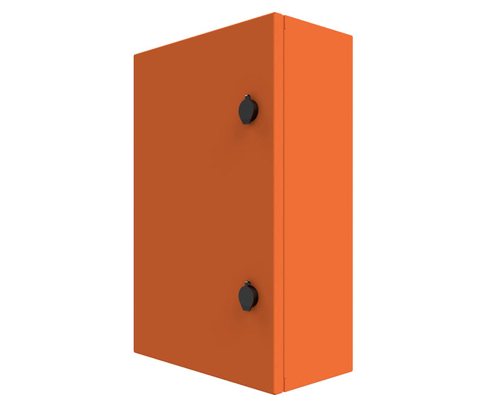 X15 Orange Powder Coated, Galvanised Mild Steel Enclosure 1200Hx800Wx250D - 1.5mm