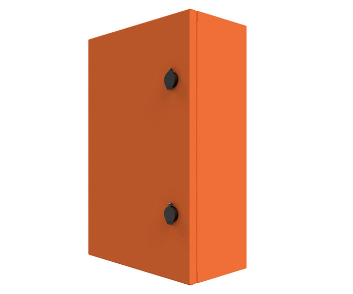 X15 Orange Powder Coated, Galvanised Mild Steel Enclosure 700Hx500Wx200D - 1.5mm