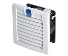 Load image into Gallery viewer, Filter with Fan  (254x254, with 224x224 cut-out), 24V DC with LED, 220m3/h, RAL7035, IP54
